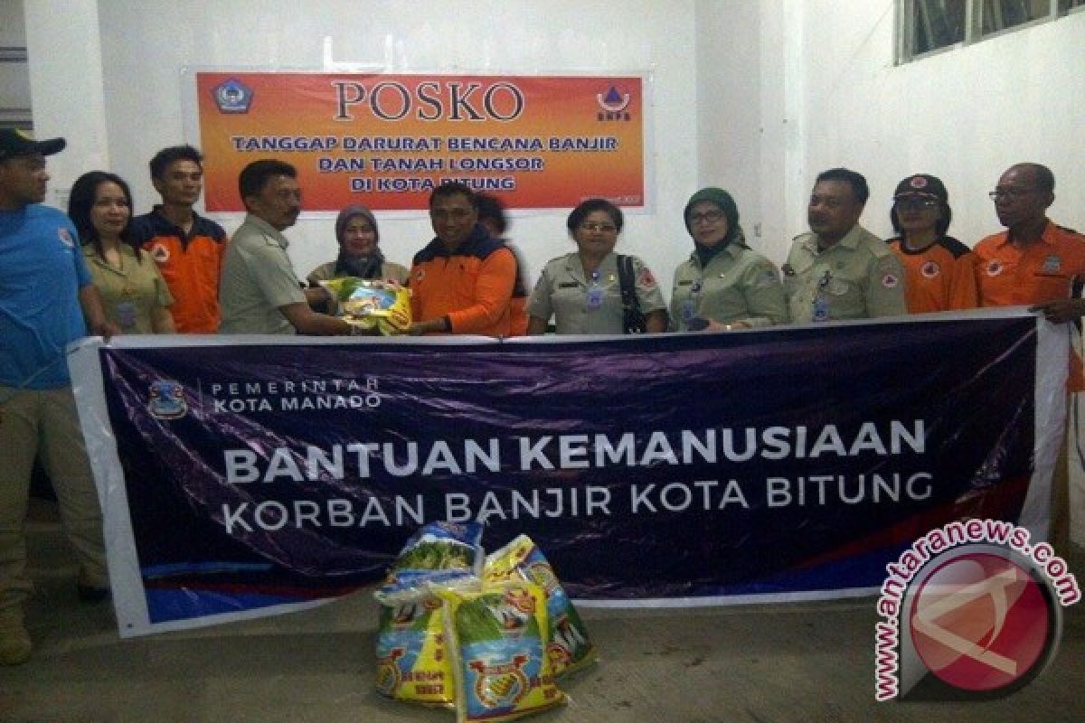 Pemkot Manado Bantu Korban Bencana Bitung