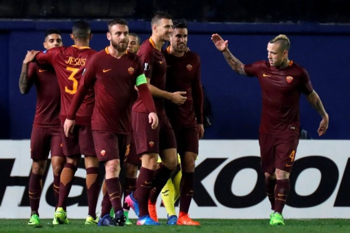 Hattrick Dzeko bawa Roma permalukan Villarreal 4-0 di El Madrigal