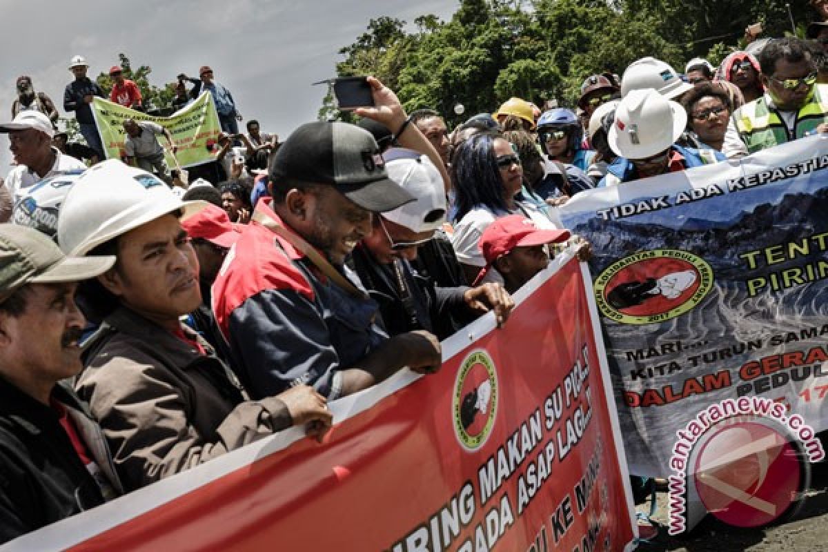 1.000 lebih karyawan PT Freeport Indonesia dan perusahaan terkait telah dirumahkan