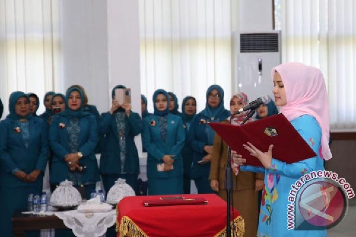 Istri Bupati Gowa Lantik Ketua PKK Kecamatan