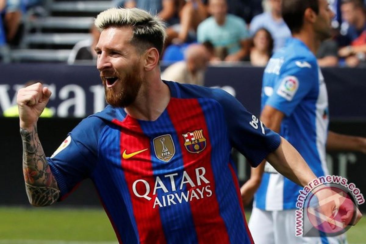 Penalti Messi amankan kemenangan Barca