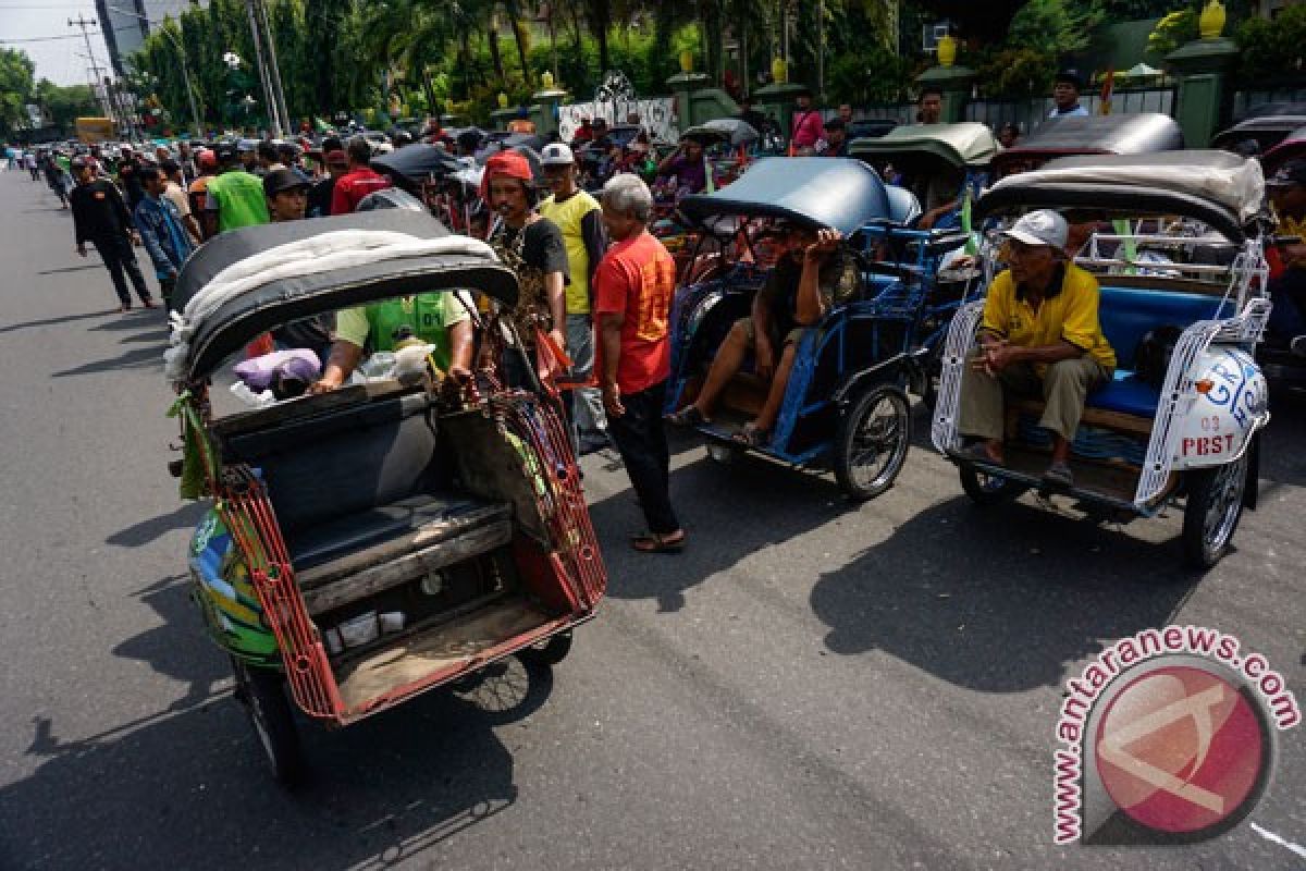 Dishub Yogyakarta: jumlah becak kayuh makin berkurang