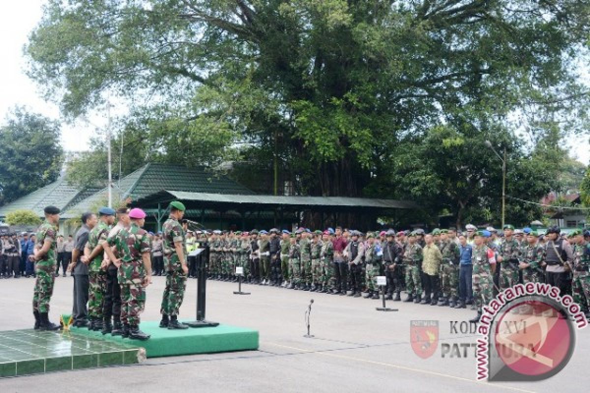 Pangdam XVI/Pattimura Buka Apel Pengamanan Presiden