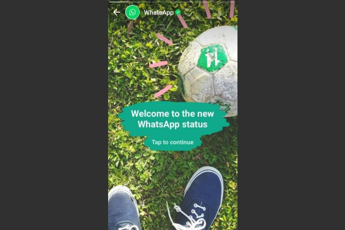 Pengguna WhatsApp Status balap Snapchat