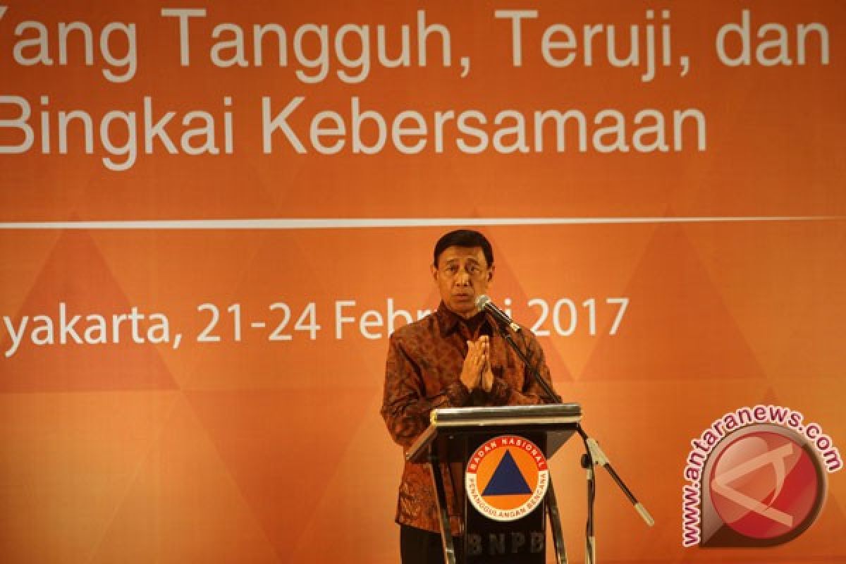 Menkopolhukam buka Rakernas Penanggulangan Bencana 