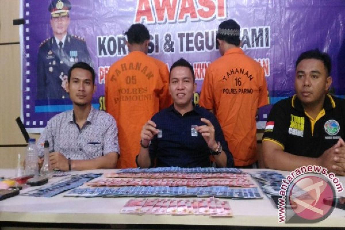 Polres Parimo ringkus dua bandar narkoba