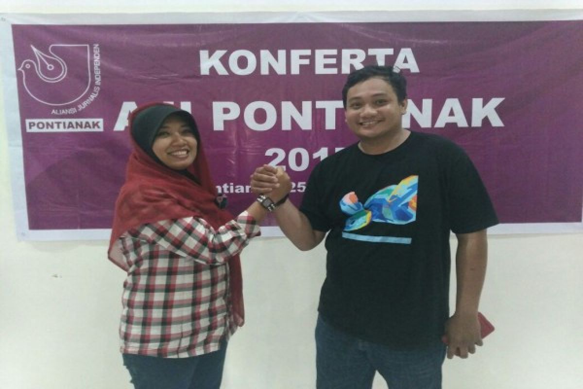 Dian-Edho Terpilih Sebagai Ketua AJI Kota Pontianak 2017-2020