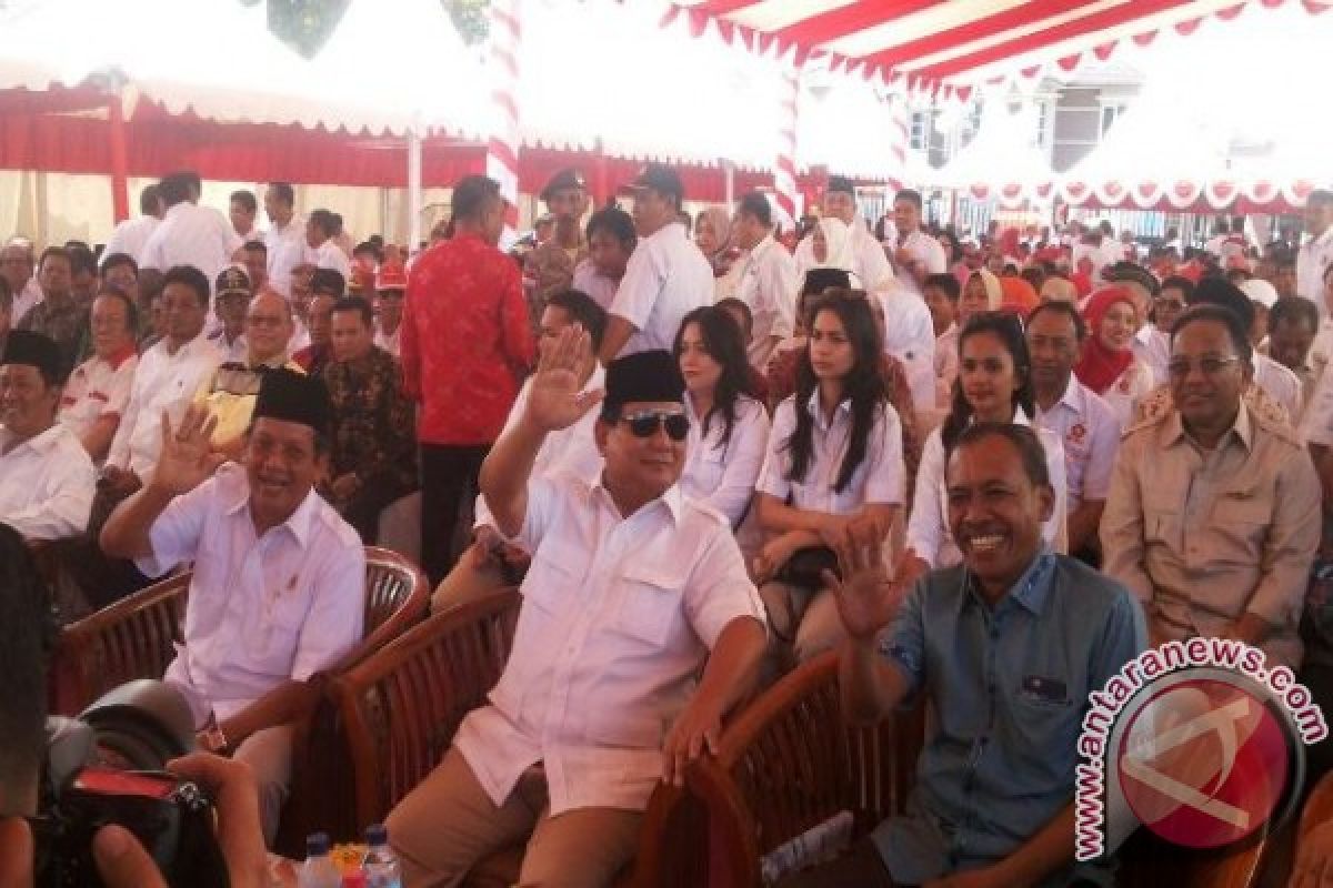 Prabowo puji sukses Longki Djanggola besarkan Partai Gerindra Sulteng