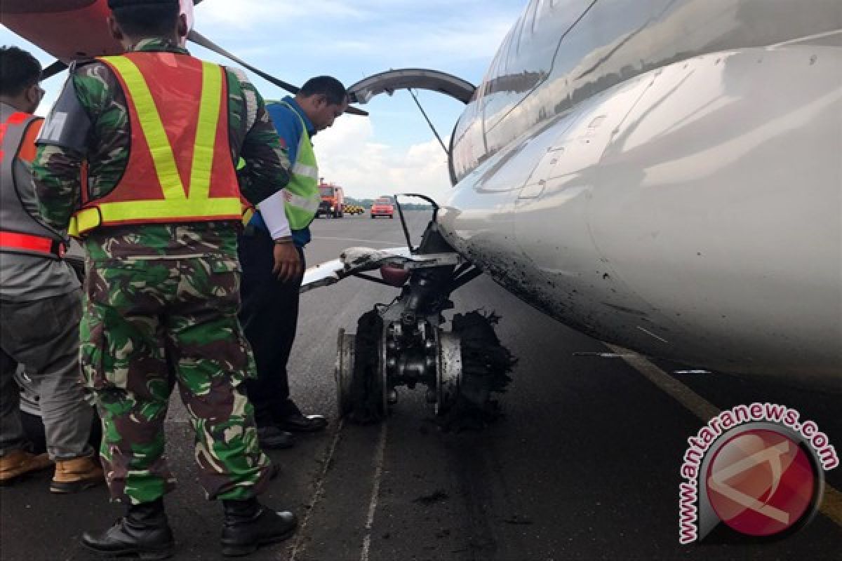 Pesawat Wings Air Pecah Ban di Lampung