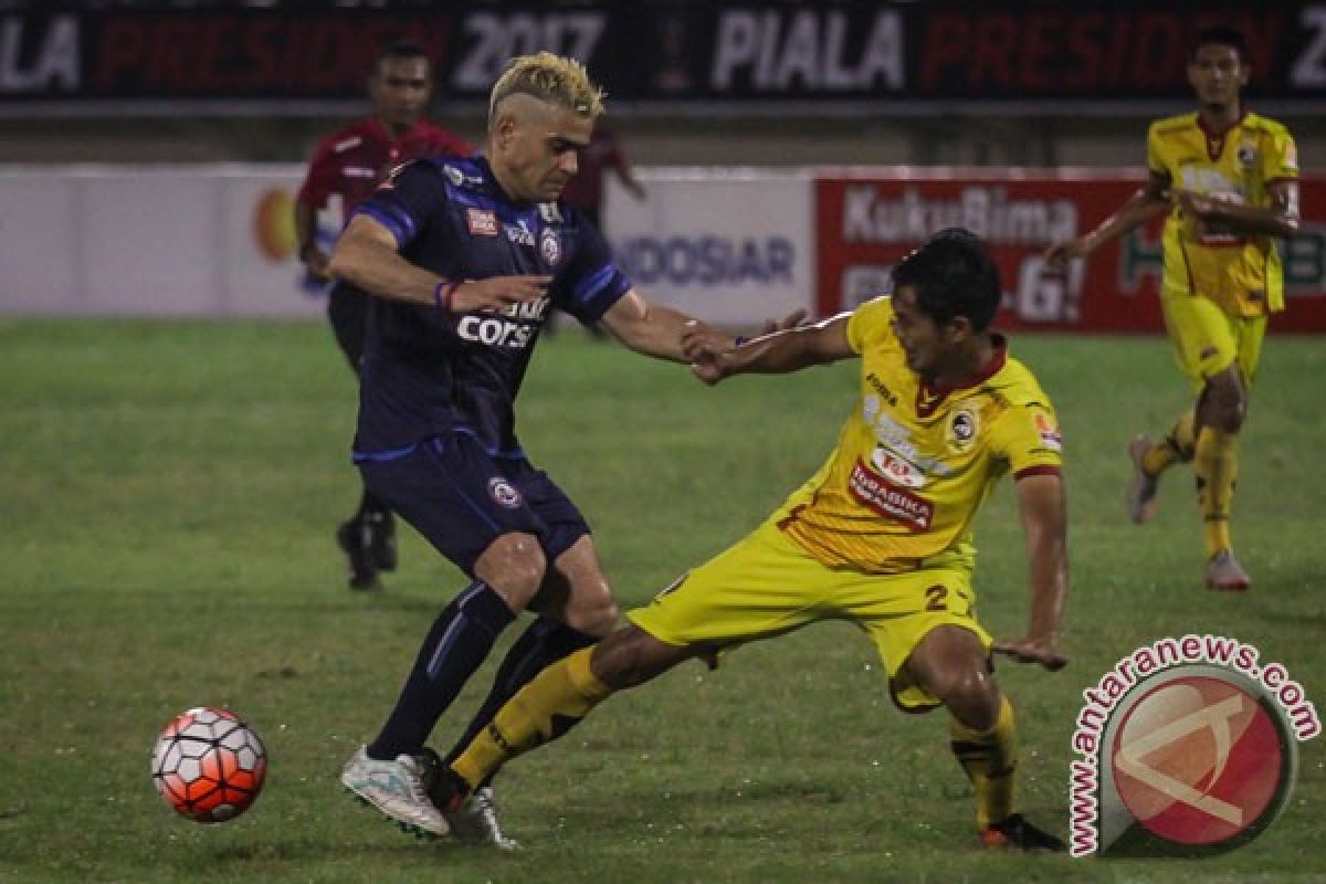 Duel Arema dan Sriwijaya FC bakal berlangsung ketat