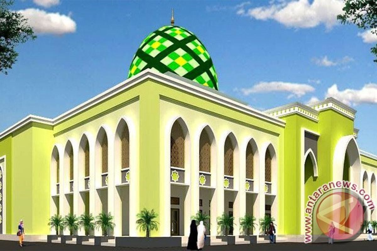 Masjid Raya Muara Teweh Direnovasi 