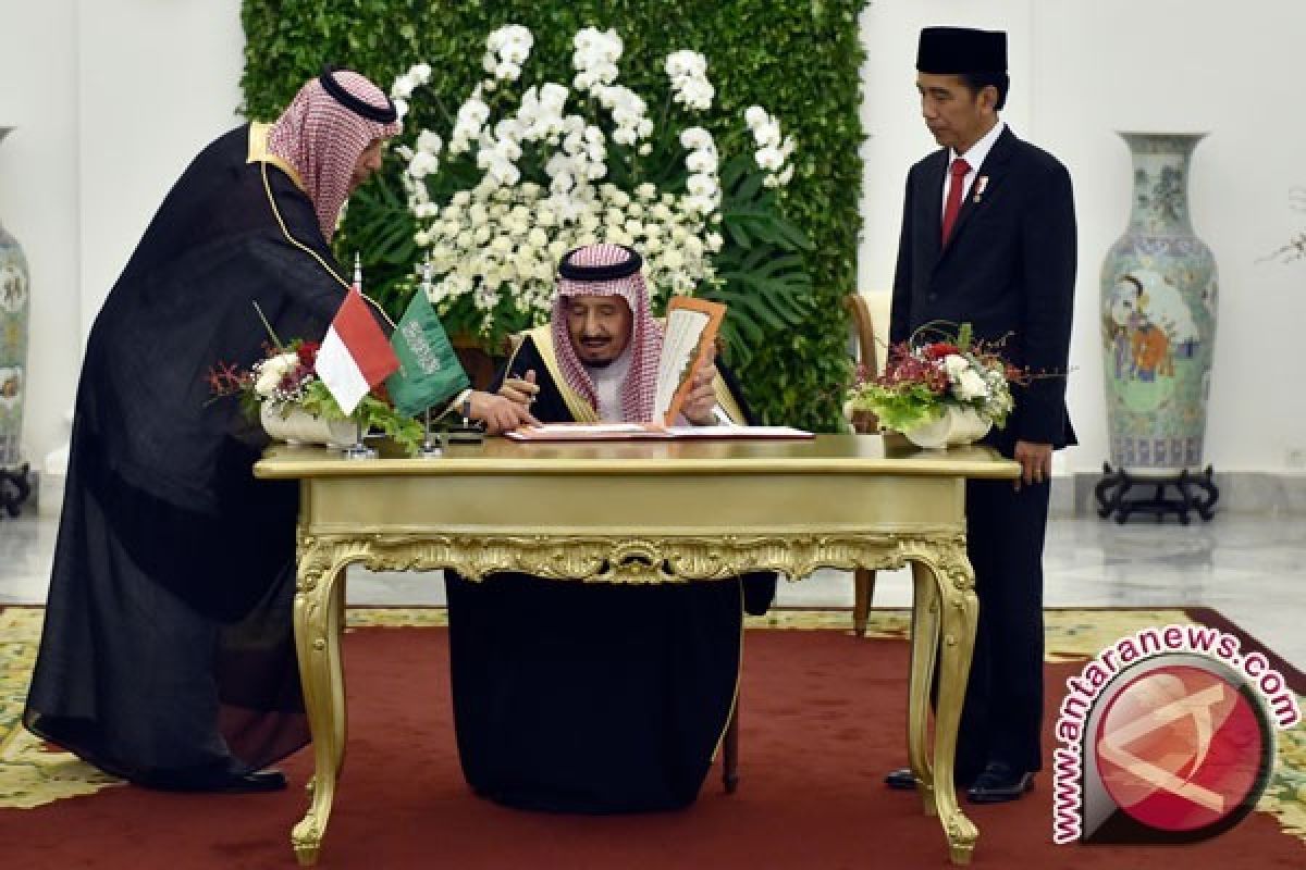 MoU kerja sama RI-Arab Saudi yang ditandatangani hari ini