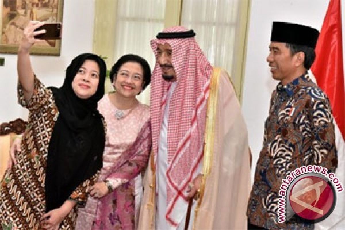 Raja Salman bertemu Megawati dan Puan Maharani