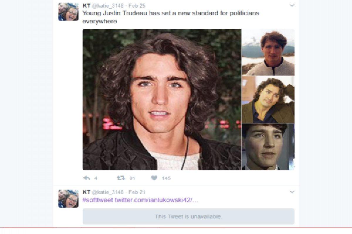 Foto masa muda PM Justin Trudeau pikat hati netizen
