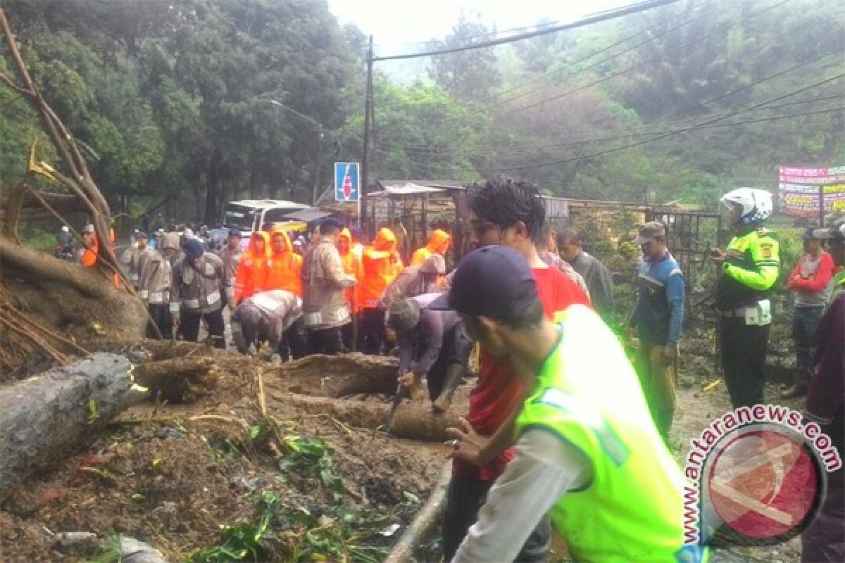 Hati-hati, jalur Cianjur-Bogor ruas Cipanas longsor