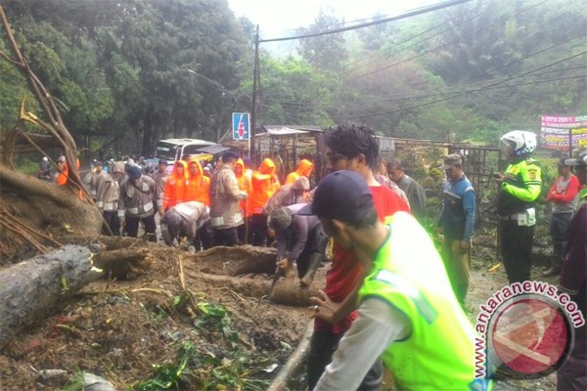 Longsor tutup akses jalur utama Cisewu-Bandung