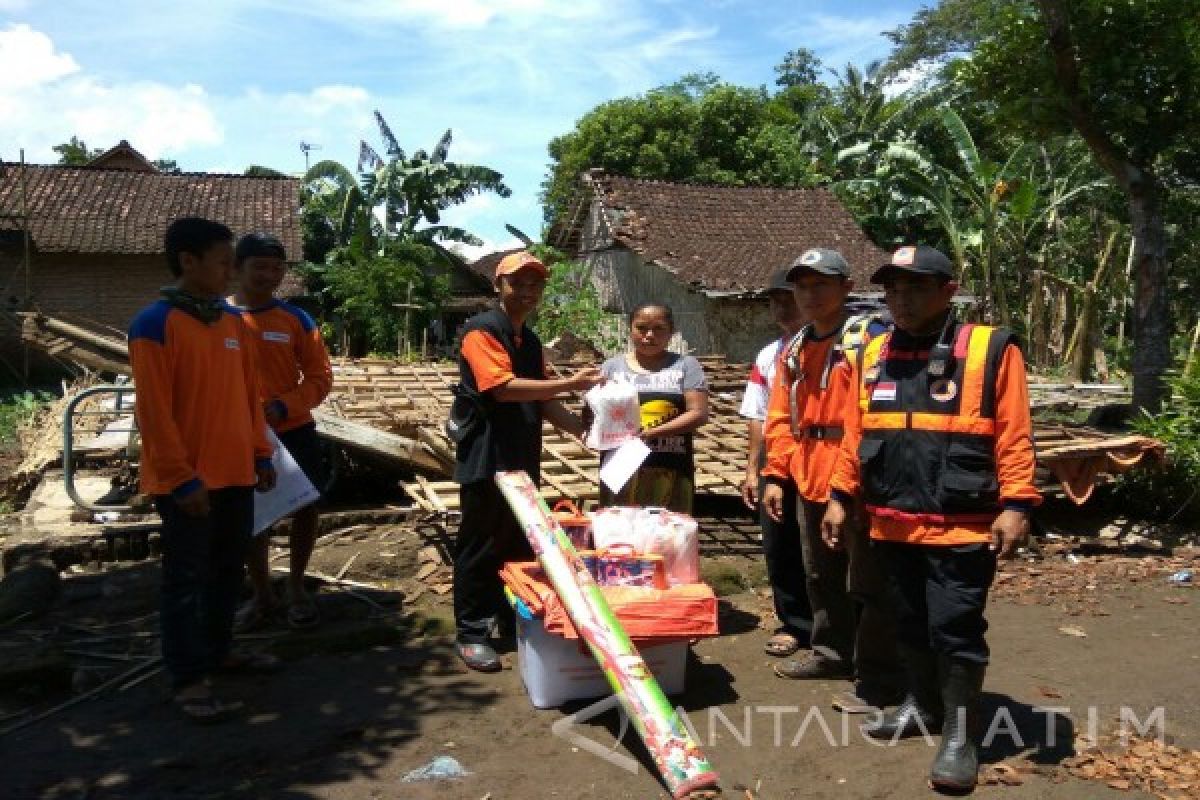 BPBD Jember Salurkan Bantuan Korban Angin Puting Beliung