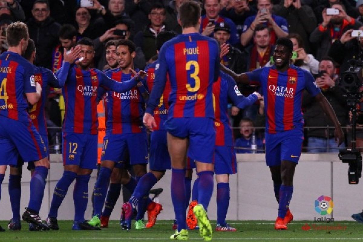 Pencetak gol Liga Spanyol, duo Barcelona berjaya