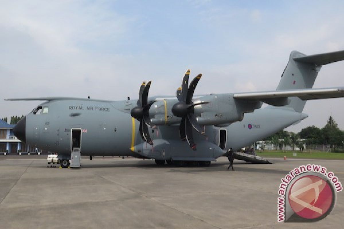 Airbus A400M Angkatan Udara Kerajaan Inggris hadir di Jakarta