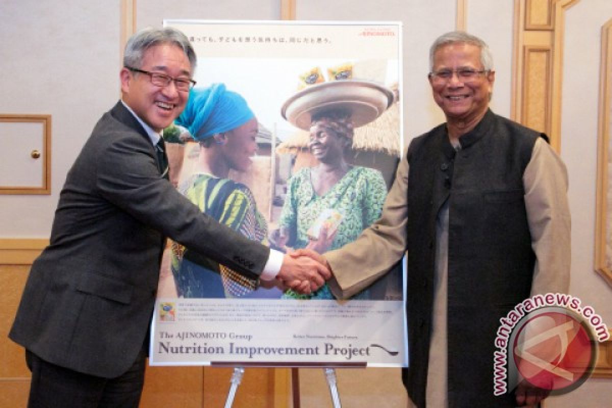Nobel Peace Prize winner Prof. Yunus praises Ajinomoto for its sustainable social business