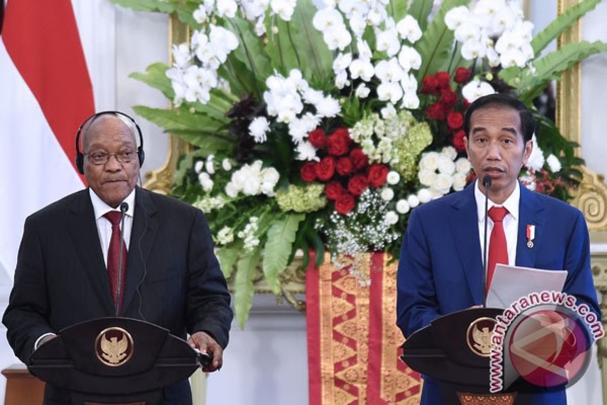 Presiden Jokowi terima kunjungan kenegaraan Presiden Afrika Selatan