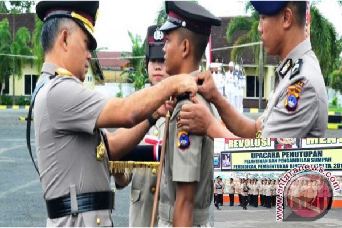 Kapolda Kalsel Lantik 159 Bintara Polri