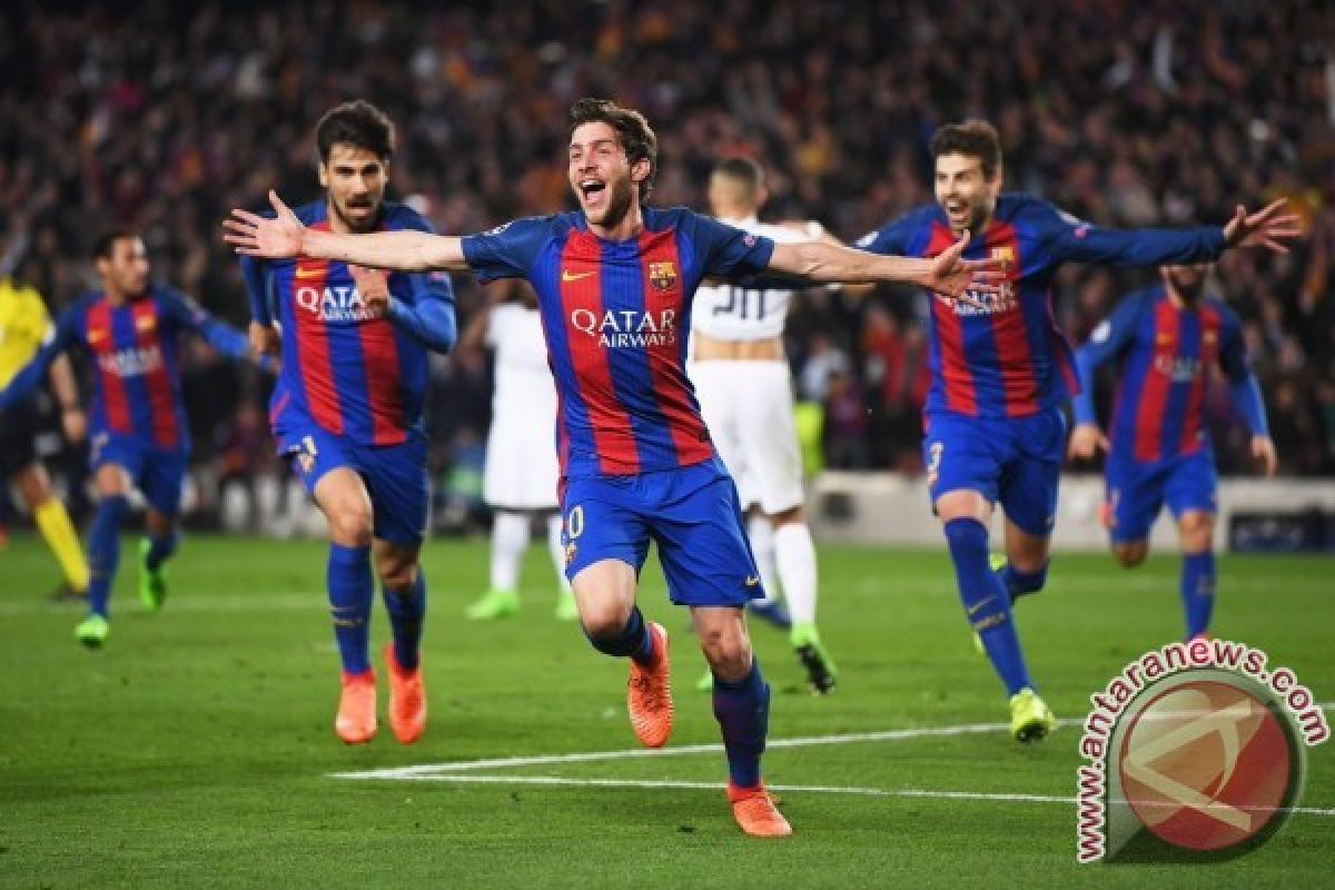 Liga Champions - Menang dramatis, Barcelona singkirkan PSG 6-1