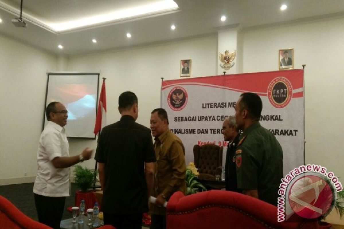 Wagub Apresiasi Literasi Media Dilakukan FKPT Sultra 