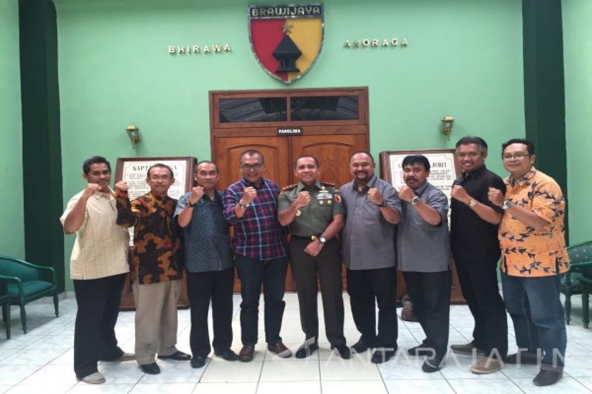 Kodam Brawijaya-PWI Jatim Komitmen Bangun Peran Positif