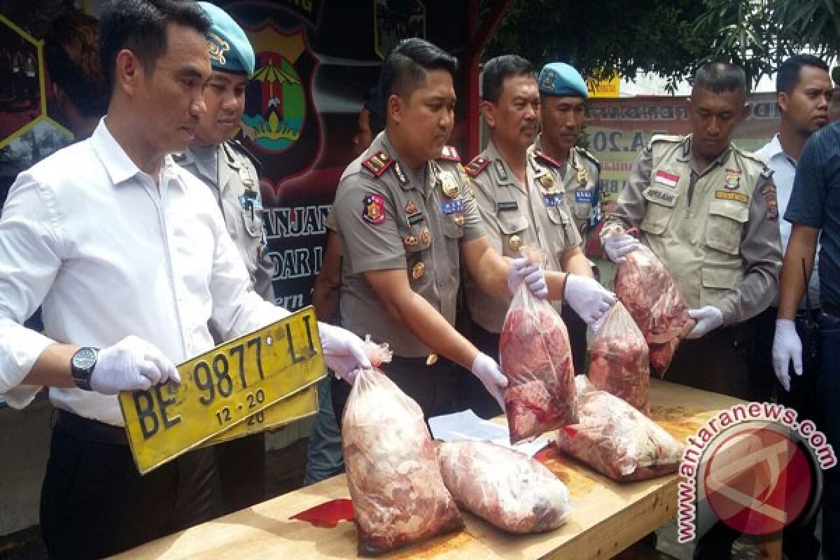 Polisi Amankan 2,5 Ton Daging Celeng   