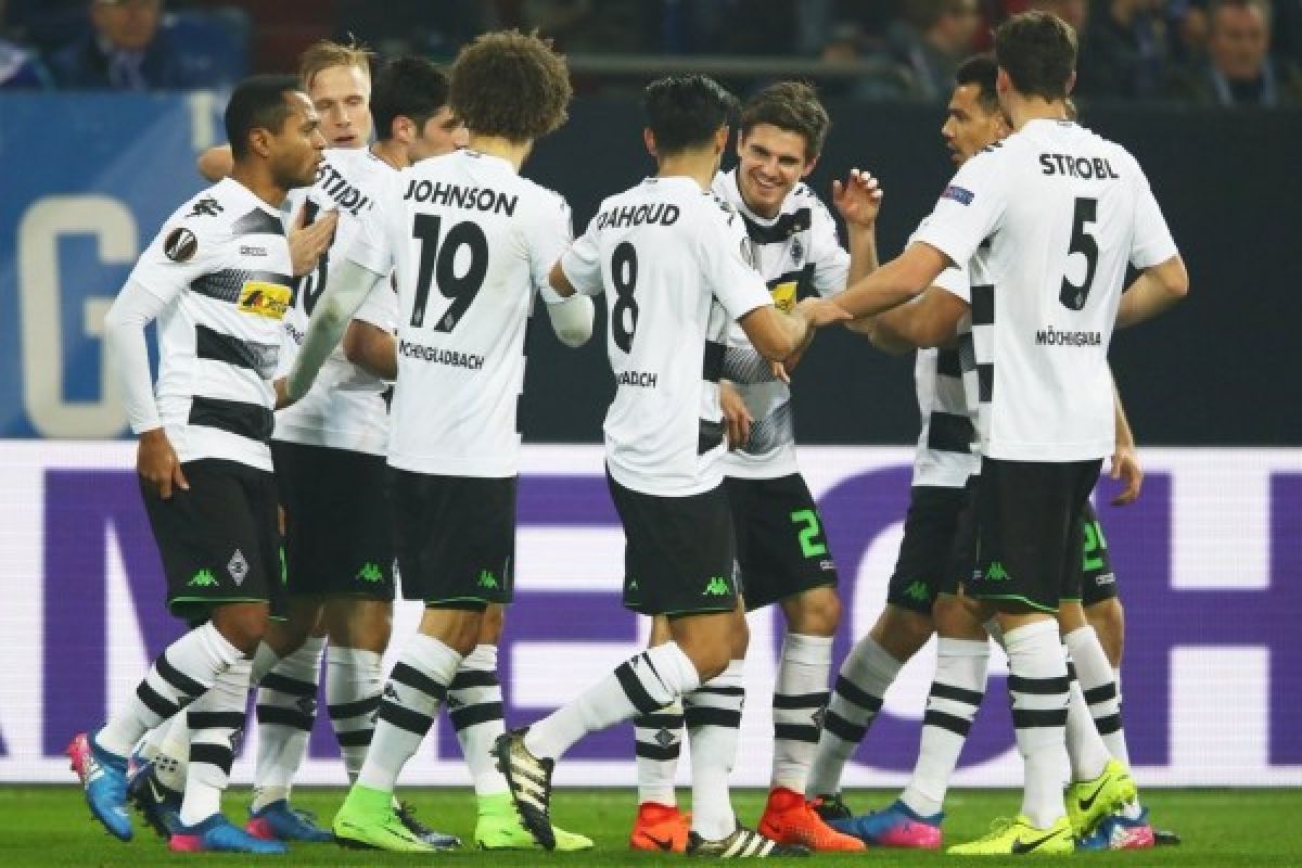 Liga Europa - Schalke lawan Gladbach 1-1 babak pertama