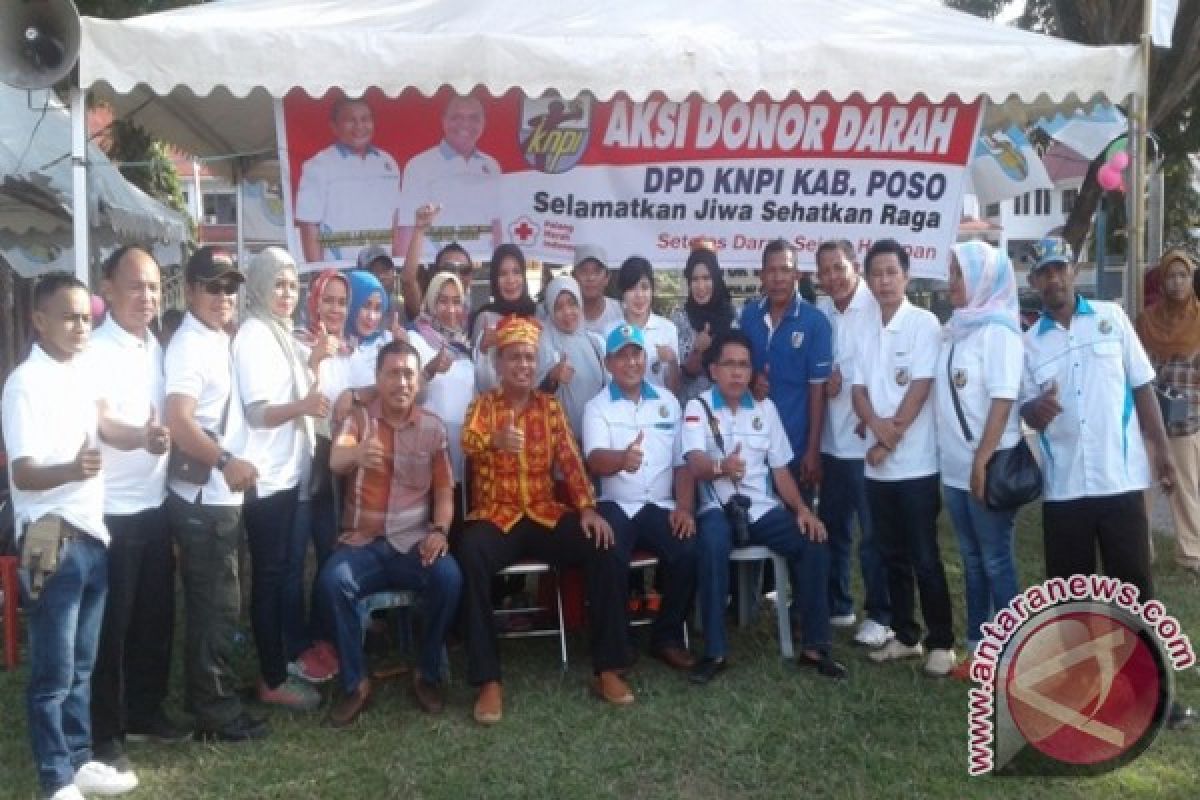 Donor darah KNPI meriahkan HUT ke-122 Kota Poso