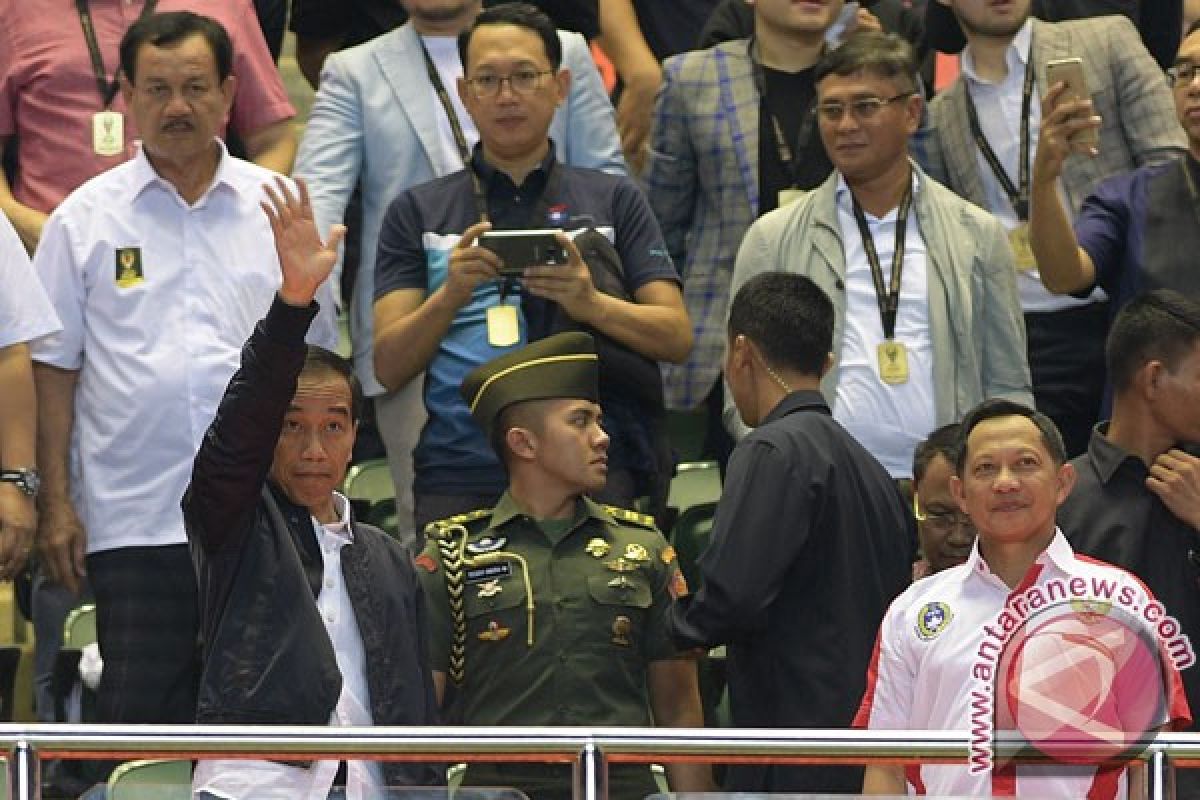 Presiden Jokowi saksikan laga final Piala Presiden