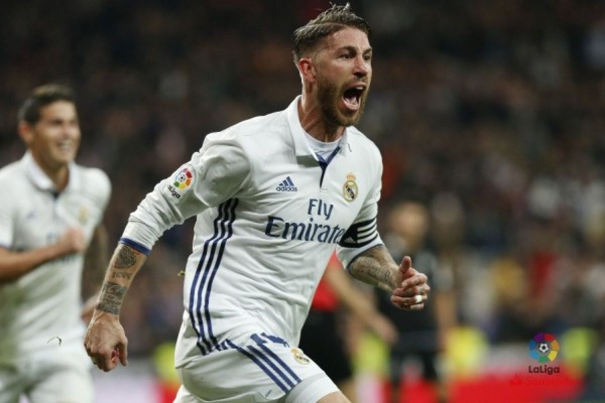 Ramos antar Madrid tundukkan 10 pemain Betis 2-1