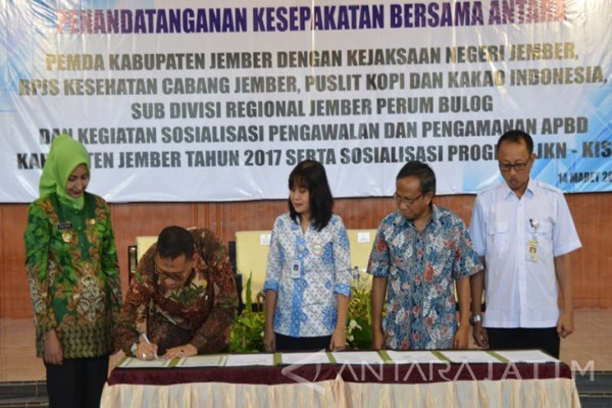 Jember Jalin Kerja Sama Kejari-BPJS-Bulog-Puslit Tingkatkan Pembangunan