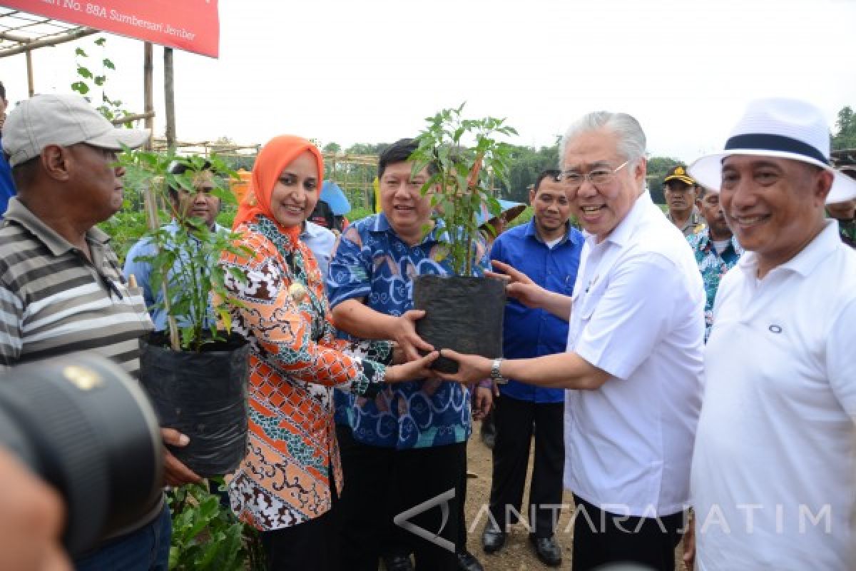 Menteri Perdagangan Tanam Pohon di City Forest Jember