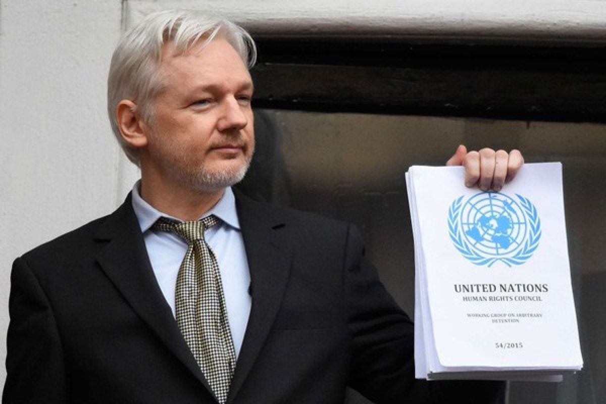 Assange batal sampaikan "pengumuman khusus" di balkon Kedutaan Ekuador