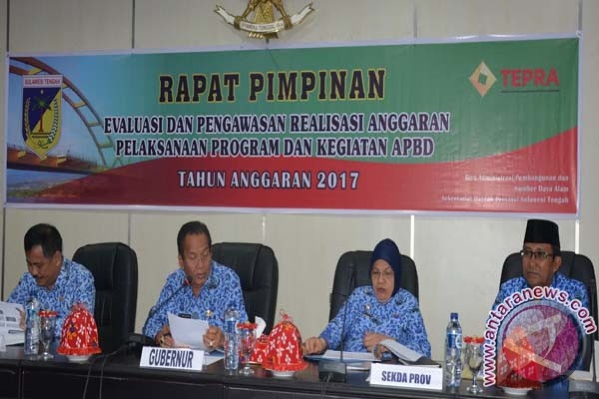 Realisasi Keuangan Sulteng Awal Tahun Lampaui Target