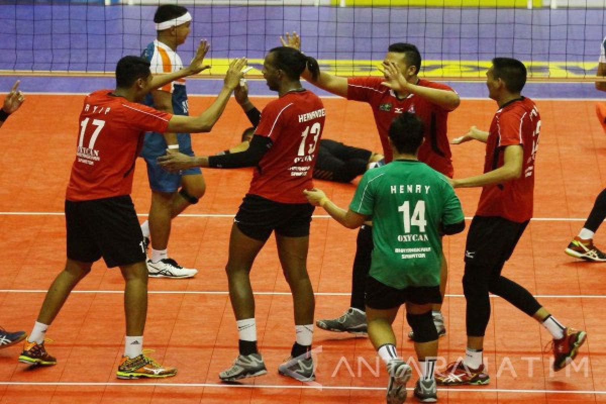 Surabaya Samator Harus Akui Keunggulan Bank Sumsel 2-3