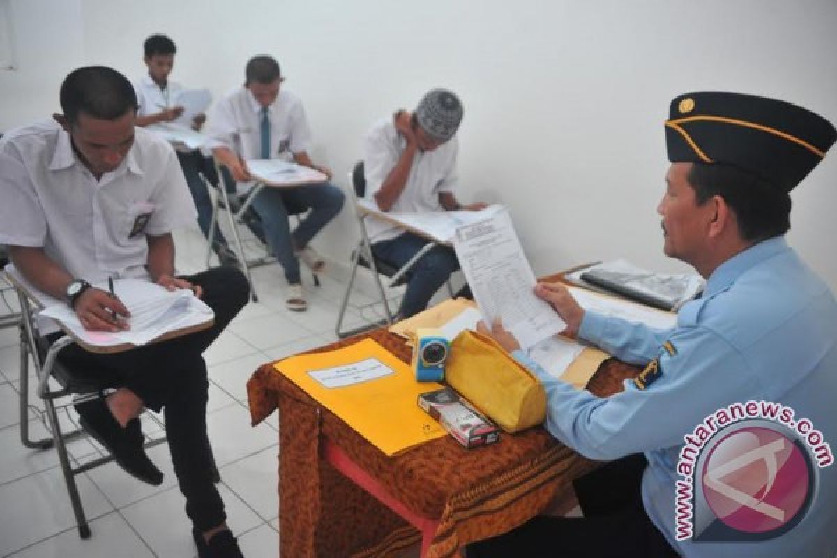 Siswa SMA Filial Lapas Palembang ikuti USBN