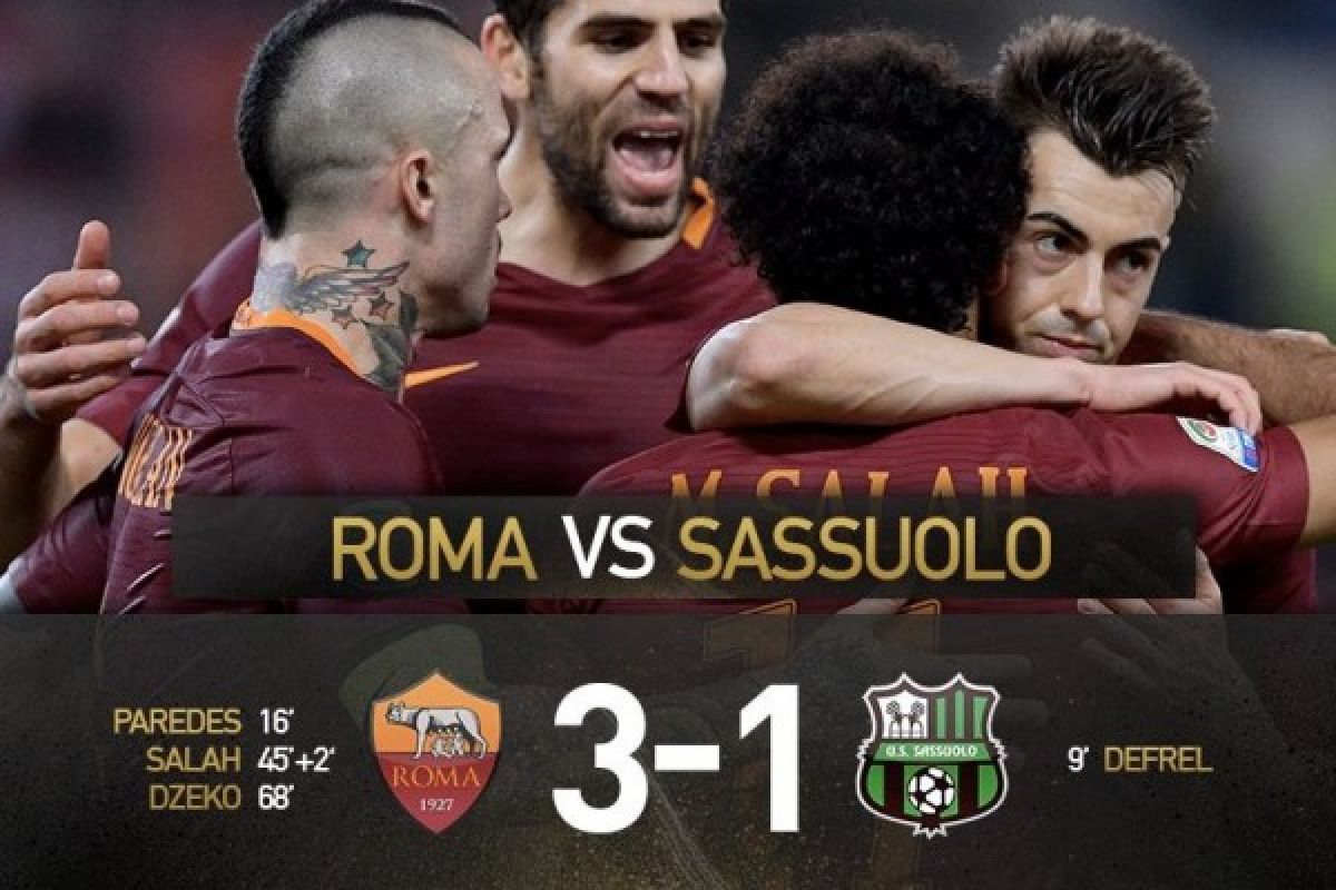 Roma Tundukkan Sassuolo 3-1