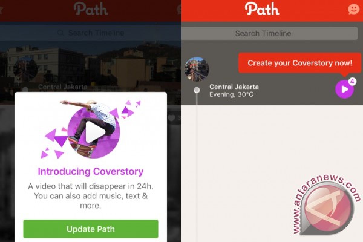 Kini giliran Path hadirkan fitur mirip Snapchat