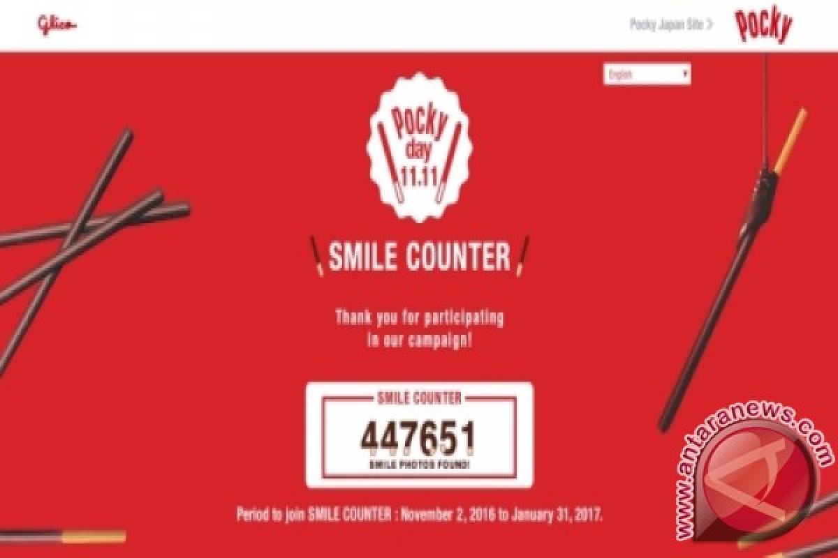 Share happiness! Pocky announces the number of happiness shared on the first ever global Pocky day "SMILE COUNTER campaign"