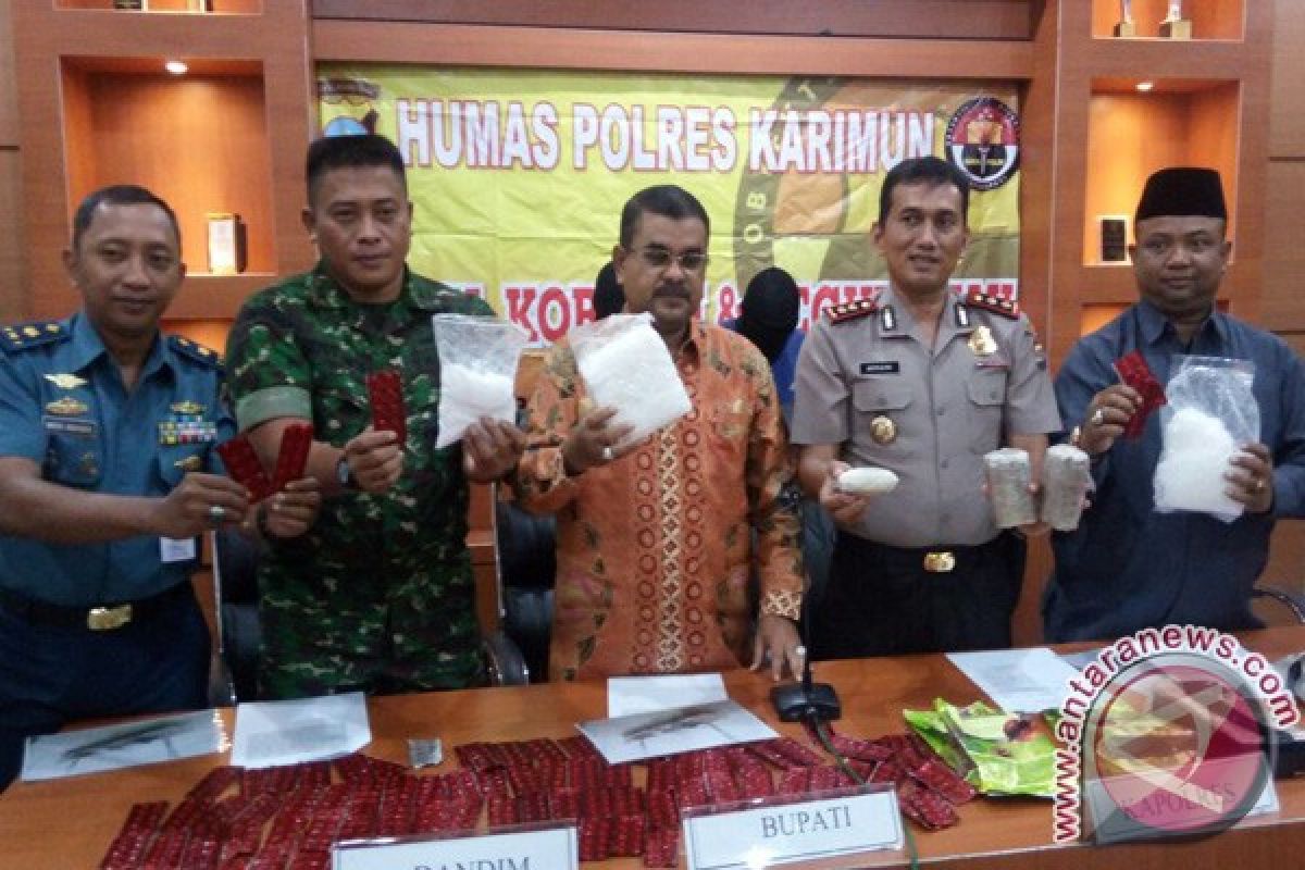 Bupati Karimun Apresiasi Pengungkapan Beberapa Kasus Narkoba