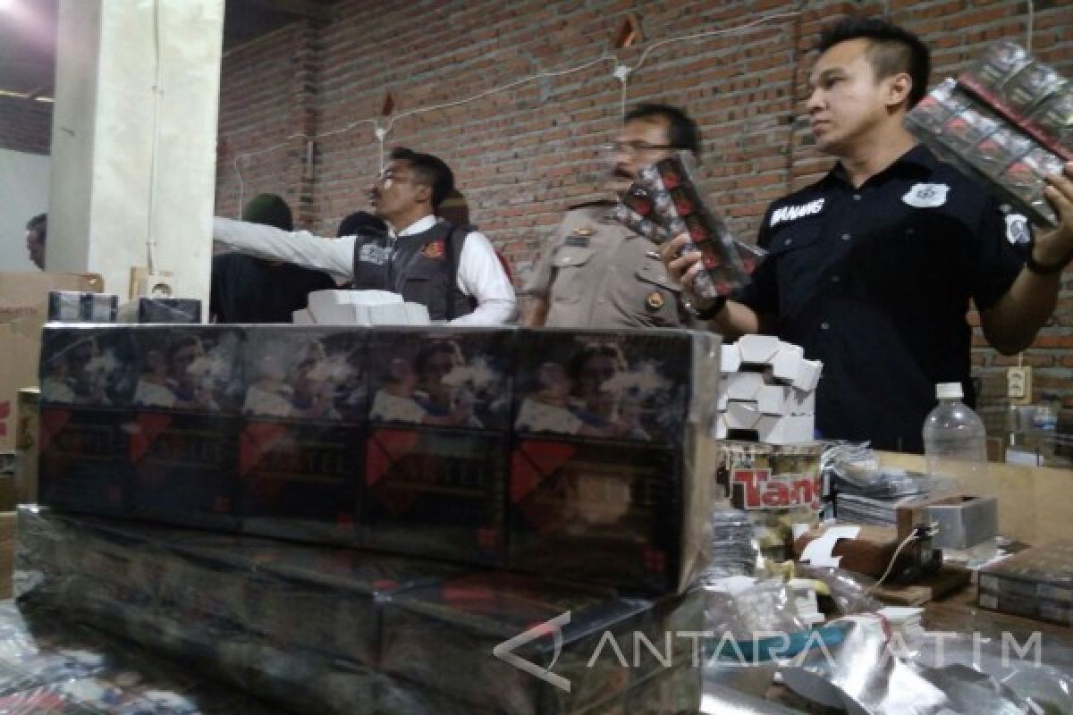 Polresta Sidoarjo Gerebek Industri Rokok Ilegal