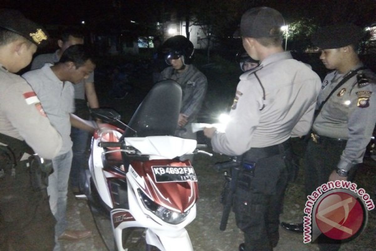 Polres Kapuas Hulu Razia Malam Cegah Jambret