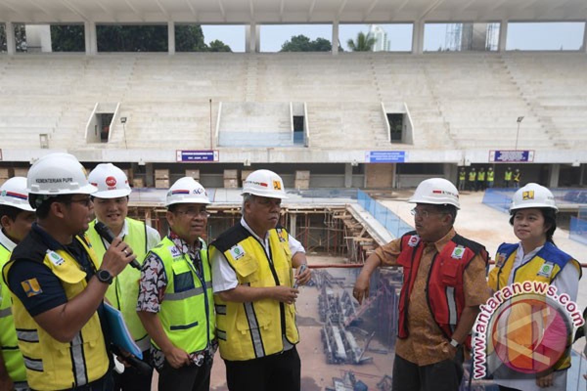 Wapres: pembangunan sarana Asian Games selesai 70 persen