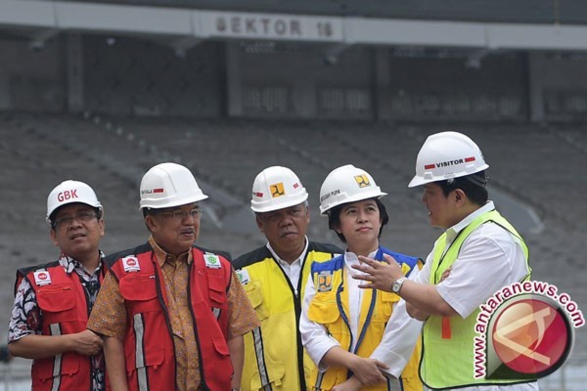 Wakil Presiden tinjau renovasi Gelora Bung Karno