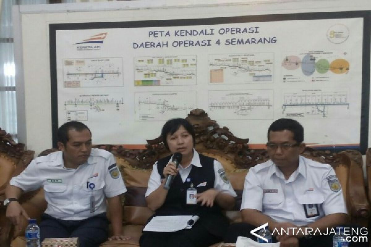 Perjalanan KA Daops IV Semarang Susut Menjadi 118