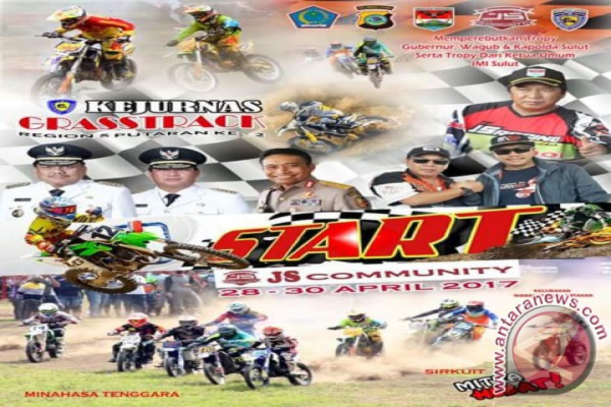 Minahasa Tenggara tuan rumah Kejurnas Grasstrack Regional V